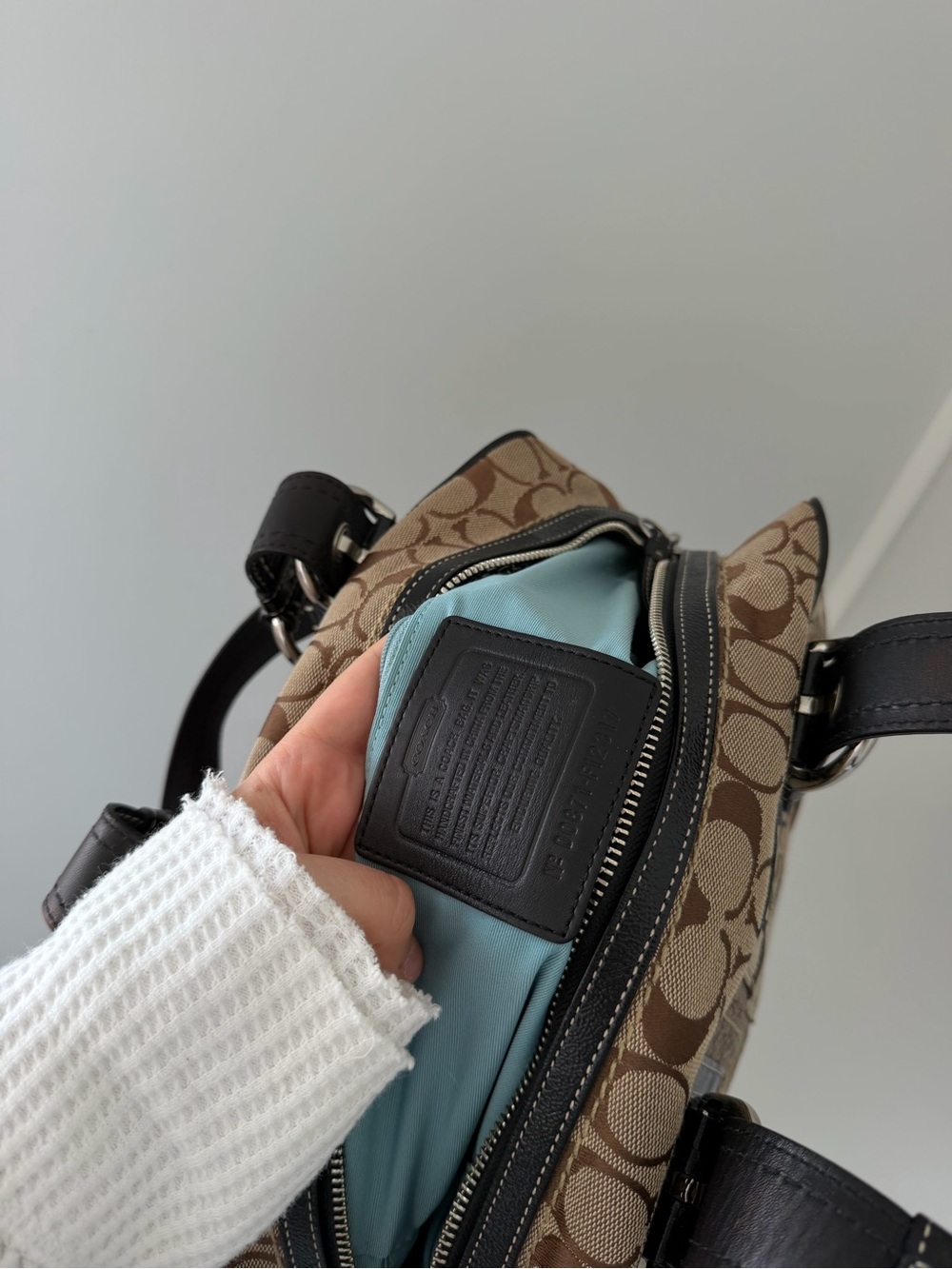 Y2K Coach Signature Patchwork Shoulder Bag - Picture 8 of 9